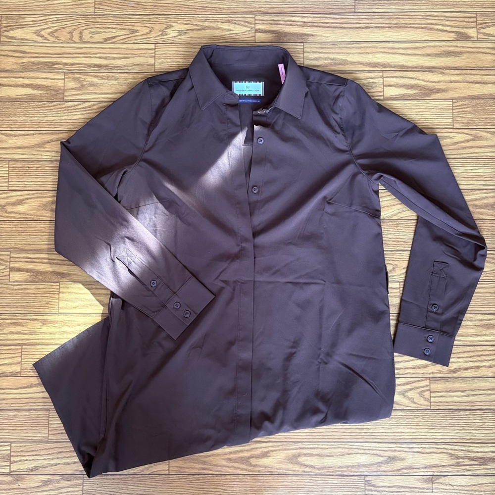 Modern Ambition brown activewear technical dress size small